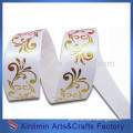 High quality printed gold/silver hot stamping ribbon for decoration